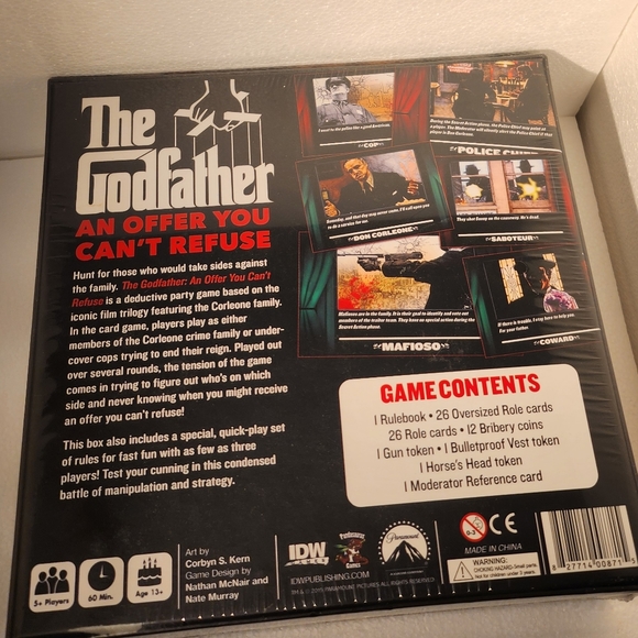 The Godfather: An Offer You Can't Refuse Card Game - NIB - Picture 2 of 2